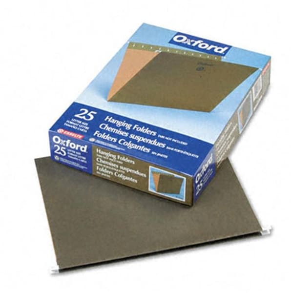 Pendaflex Pendaflex 81600 Hanging File Folders- Untabbed- Letter- Standard Green- 25/Box 81600 - main